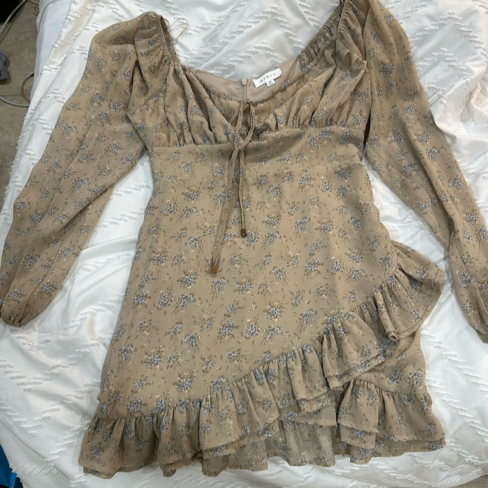 Long sleeve mini dress